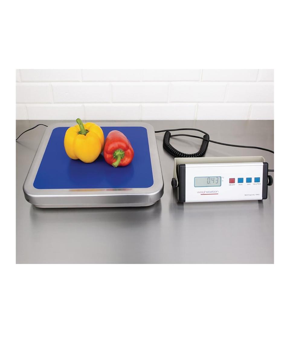 Weegschaal - Digitaal - Ø 30 x H 4 x 31 x 30 CM - RVS - Weighstation - CD564