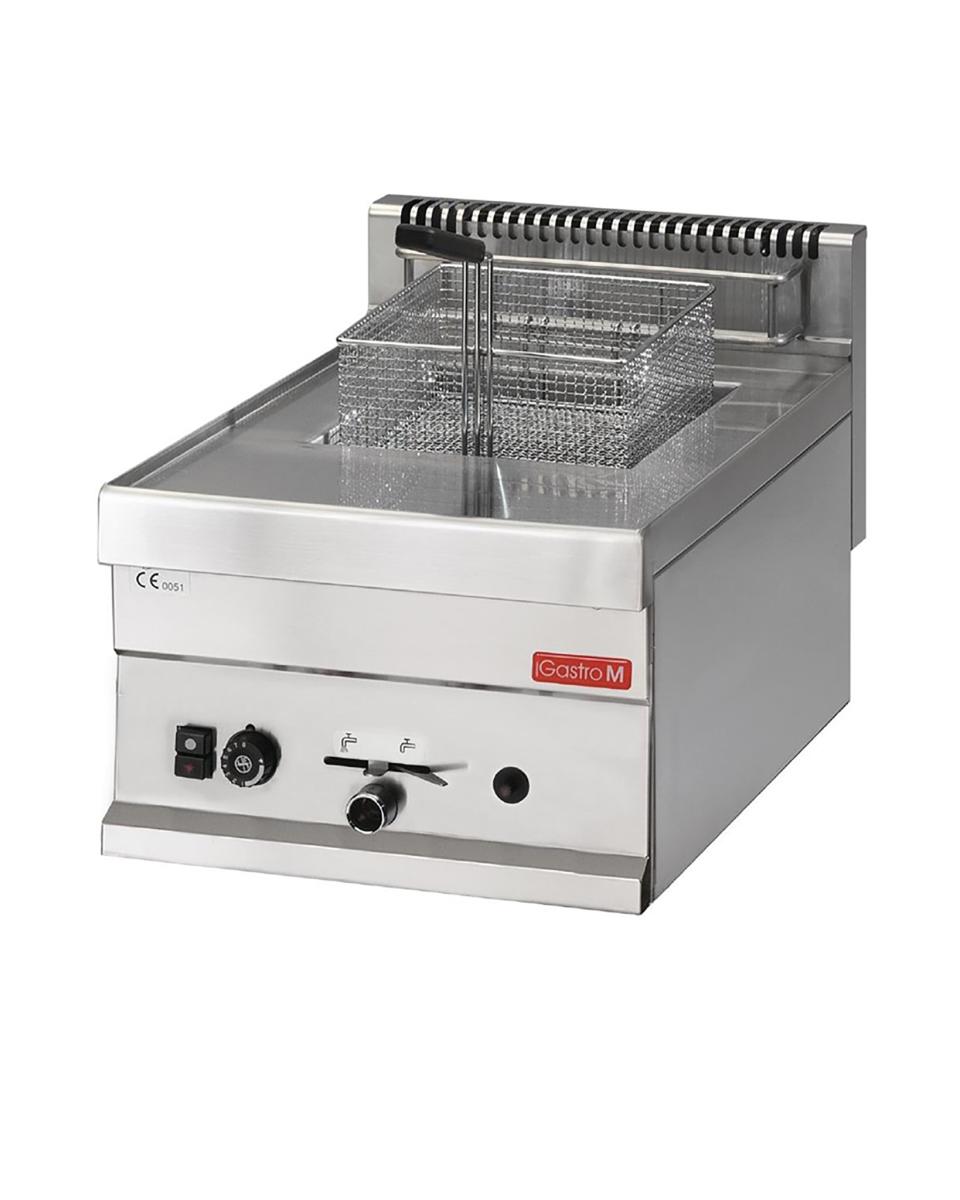 Friteuse - 650 Line - Gas - 8 Liter - H 28 x 40 x 65 CM - 6.3 kW - RVS - Gastro M - GN063