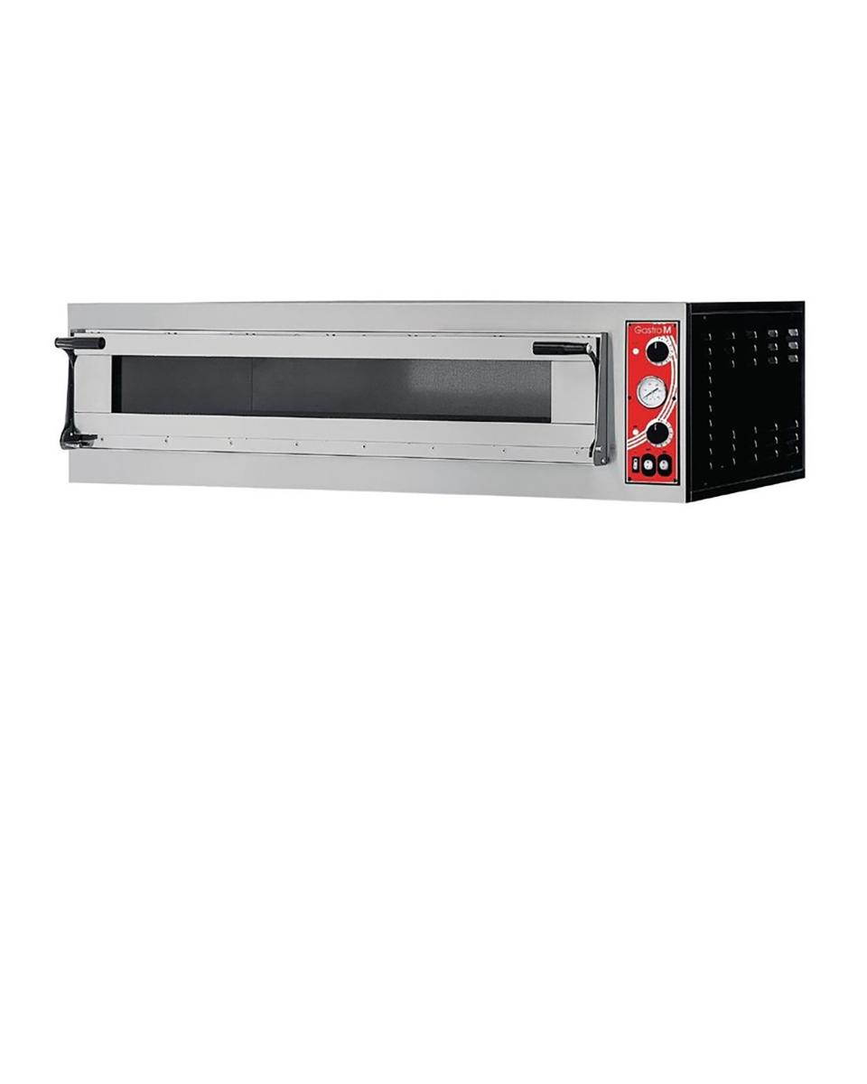 Pizzaoven - 1 kamer - H 41.3 x 130.5 x 60 CM - 6 kW - 230 V - Gastro M - GR213