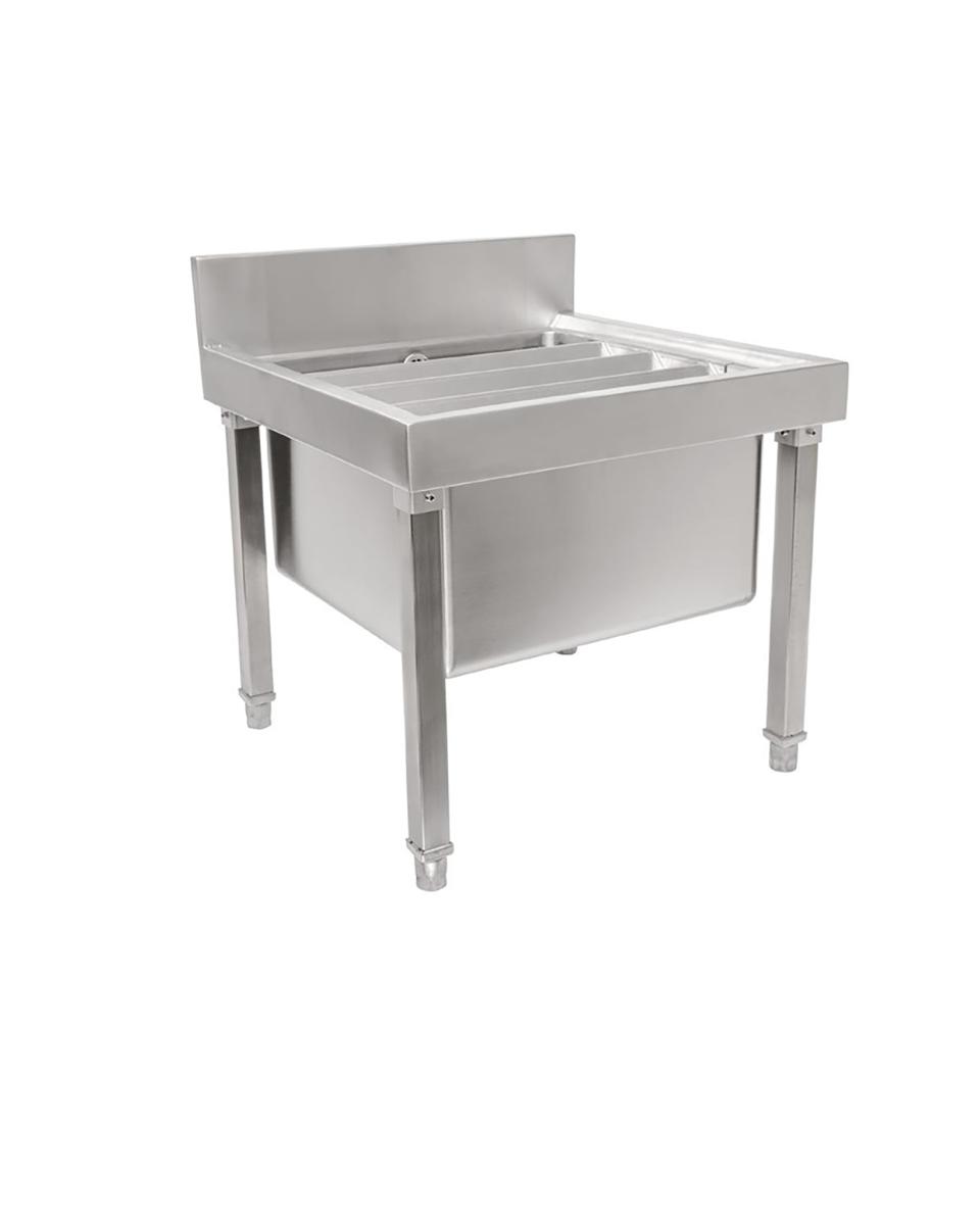 Spoelbak mop - H 55 x 50 x 50 CM - RVS - Vogue - GL281