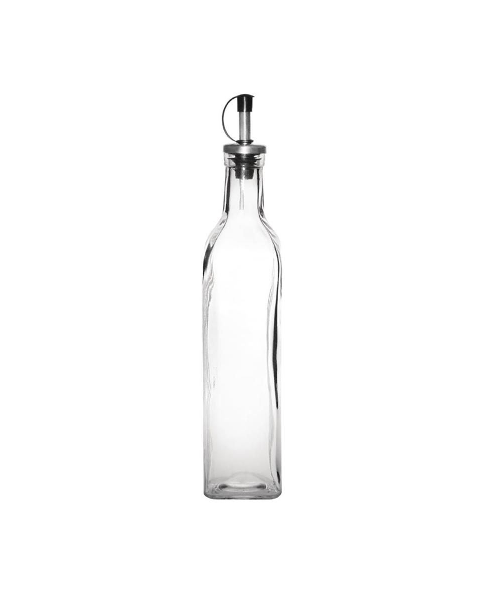 Oliefles - 50 CL - 6 stuks - H 30.5 x 5.7 x 5.7 CM - Glas - Olympia - GG927