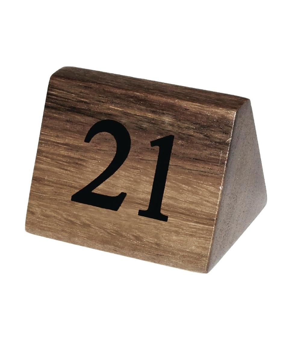 Tafelnummers - 10 stuks - H 5.5 x 3.5 x 3.5 CM - Olympia - CL298
