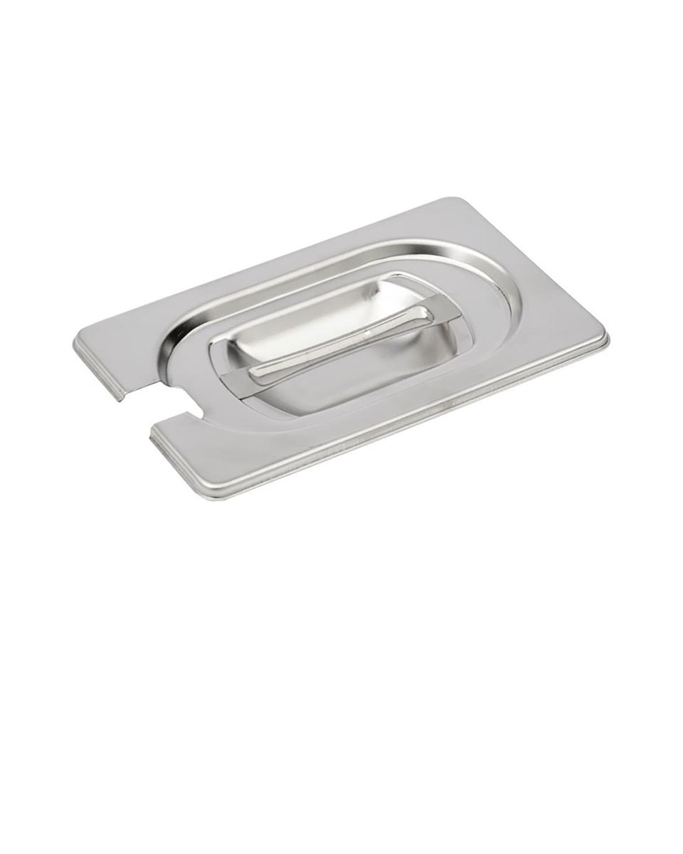 Deksel gastronormbak - Lepeluitsparing - 1/9 GN - 17.6 x 10.8 CM - RVS - Gastro M - DR492