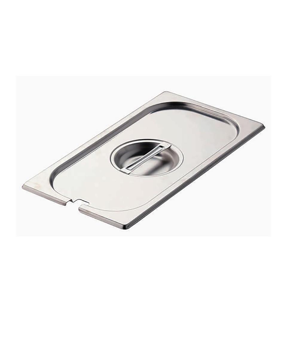 Deksel gastronormbak - Lepeluitsparing - 1/3 GN - 32.5 x 17.6 CM - RVS - Gastro M - DR495