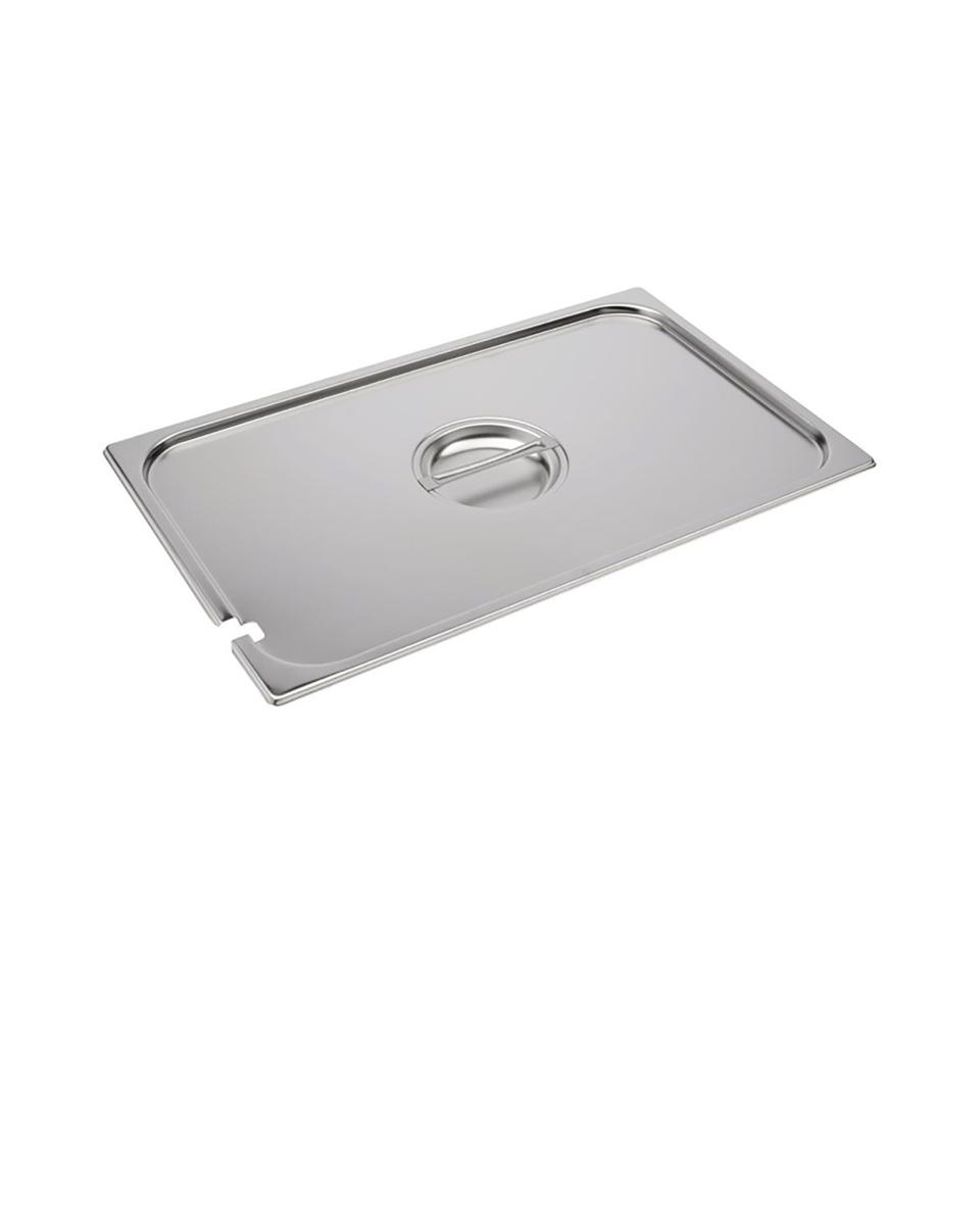 Deksel gastronormbak - Lepeluitsparing - 1/1 GN - 53 x 32.5 CM - RVS - Gastro M - DR499