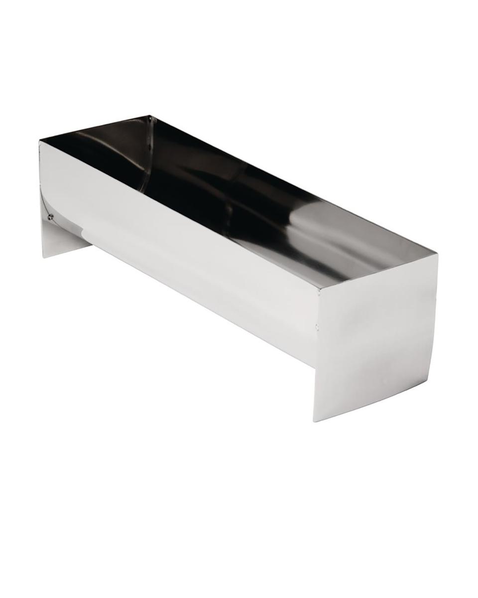 Paté- en terrinevorm - U-vorm - 1.1 Liter - H 8 x 7.5 x 26 CM - RVS - Vogue - E585