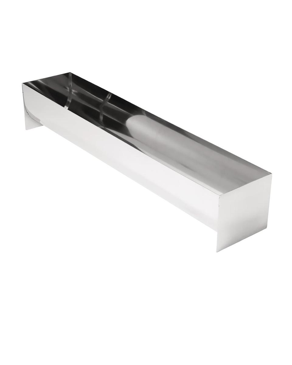 Paté- en terrinevorm - U-vorm - 3 Liter - H 9 x 10 x 50 CM - RVS - Vogue - E581