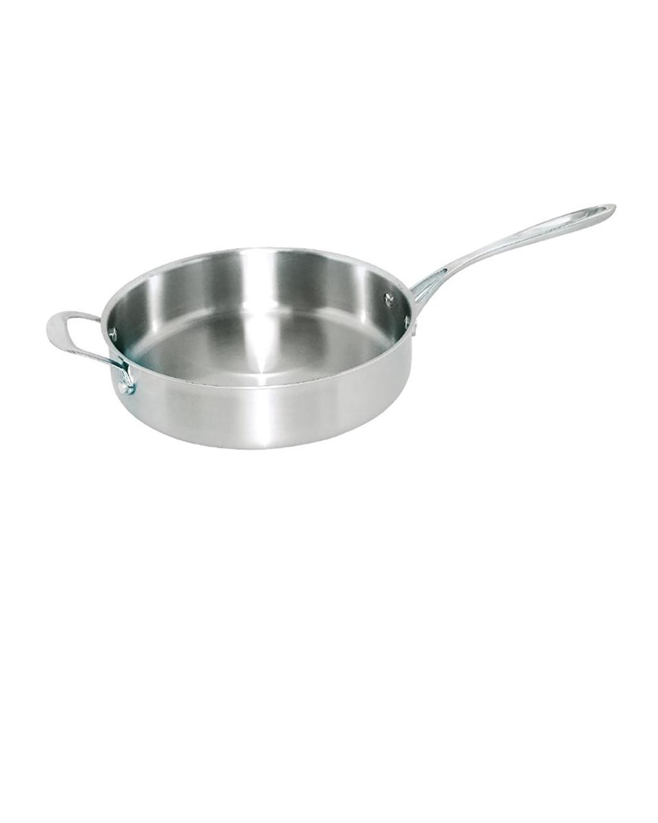 Sauteuse - 3.95 Liter - Ø 28 x H 7 CM - RVS/Aluminium - Vogue - GG032