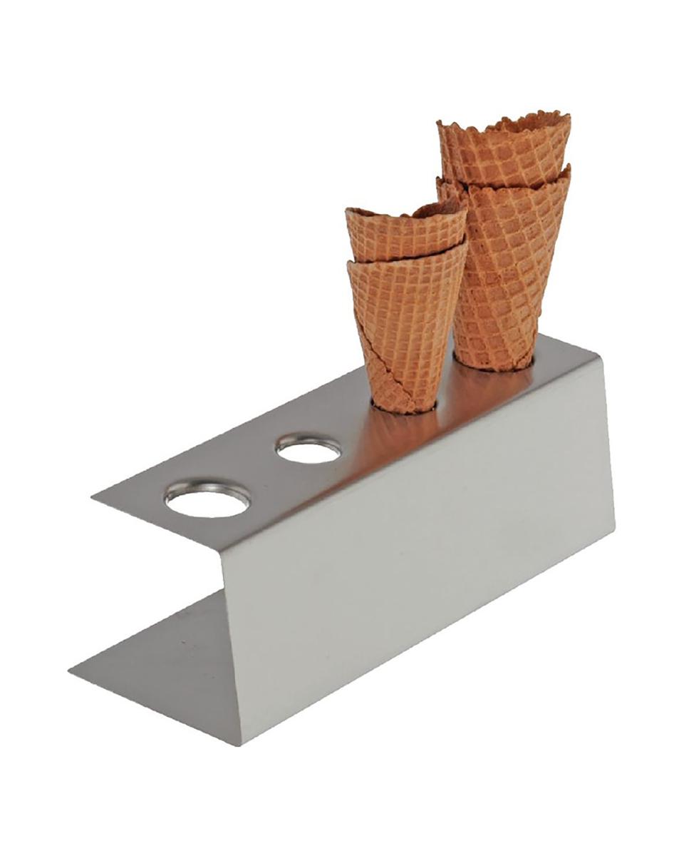 Ijshoordstandaard - H 9 x 27 x 9.5 CM - RVS - APS - CF309