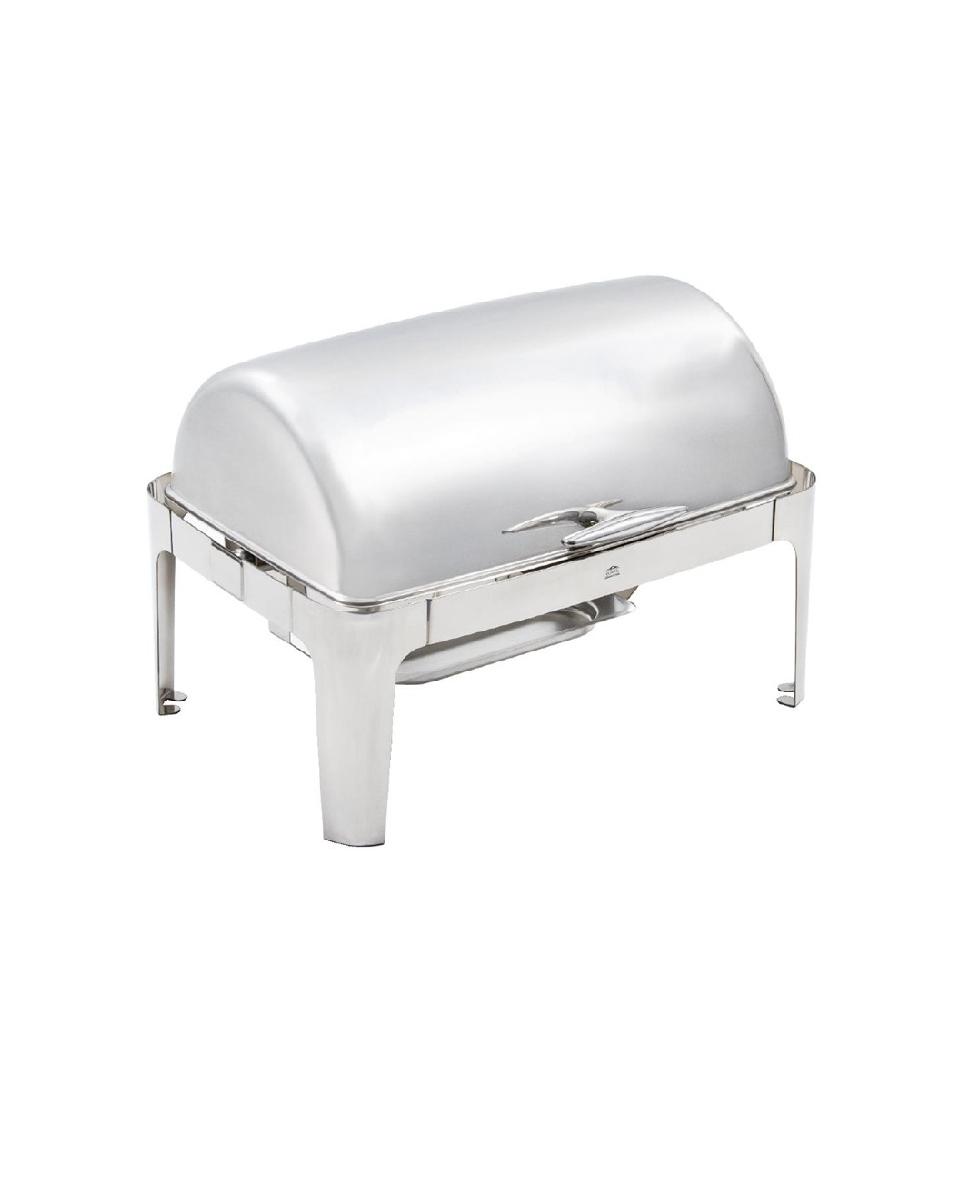 Chafing dish - Rolltop - 1/1 GN - 9 Liter - Zilver - H 44.5 x 67.5 x 53 CM -  RVS - Olympia - U008