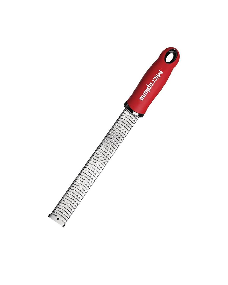 Rasp en zesteur - Rood - H 24.5 x 3.5 x 32.5 CM - RVS - Microplane - CP446