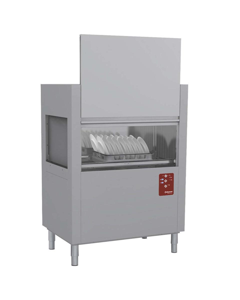 Korventransport vaatwasser - Mand 50 x 50 CM - 120 Korven/uur - 400V - H 161.5 x 115 x 77 CM - Diamond - D117E/7
