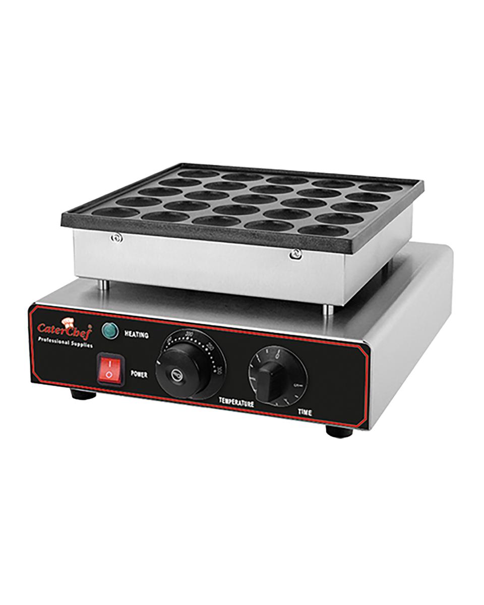 Poffertjes Bakapparaat - H 17 x 31 x 37.5 CM - 6 KG - 220 - 240 V - 850 W - +0°C / +300°C - Caterchef - 680025