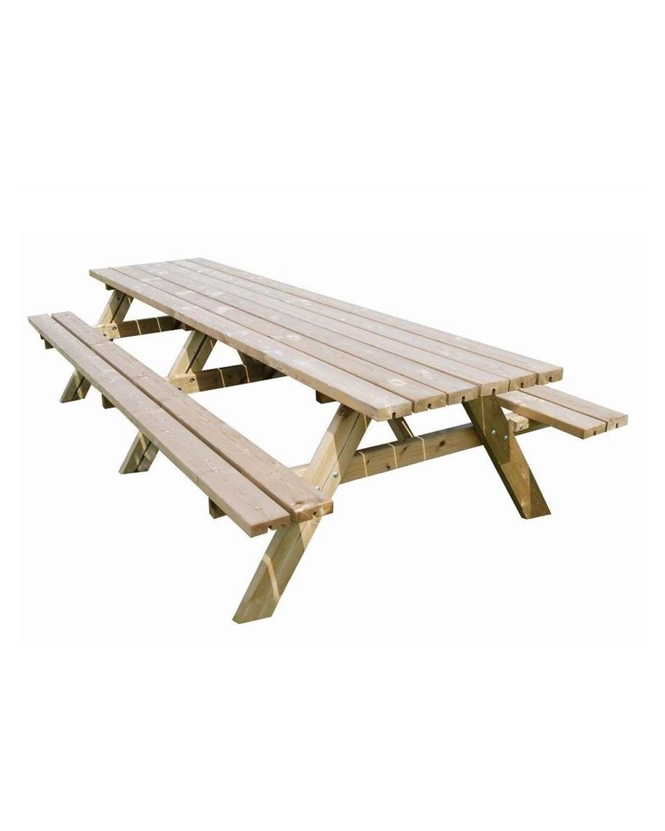 Picknicktafel - Zware kwaliteit - 300 CM - Hout - Promoline
