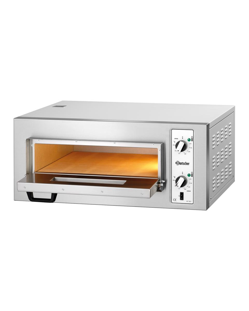 Pizzaoven - 4 x Ø25 CM - H 36 x 80 x 75 - Bartscher - 2002018