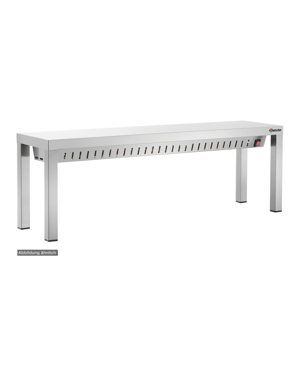 Etagere - Infrarood verwarmd - 140 CM - 1 Niveau - 3 Heaters - Bartscher - 112141