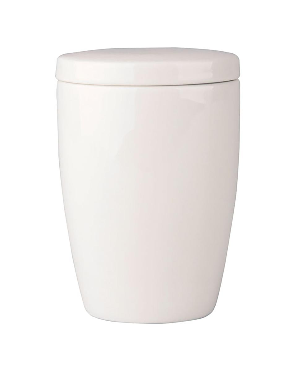 Suikerpot - H 10 x Ø7 CM - 6 Stuks - Wit - Maastricht Porselein - Lux - 517316