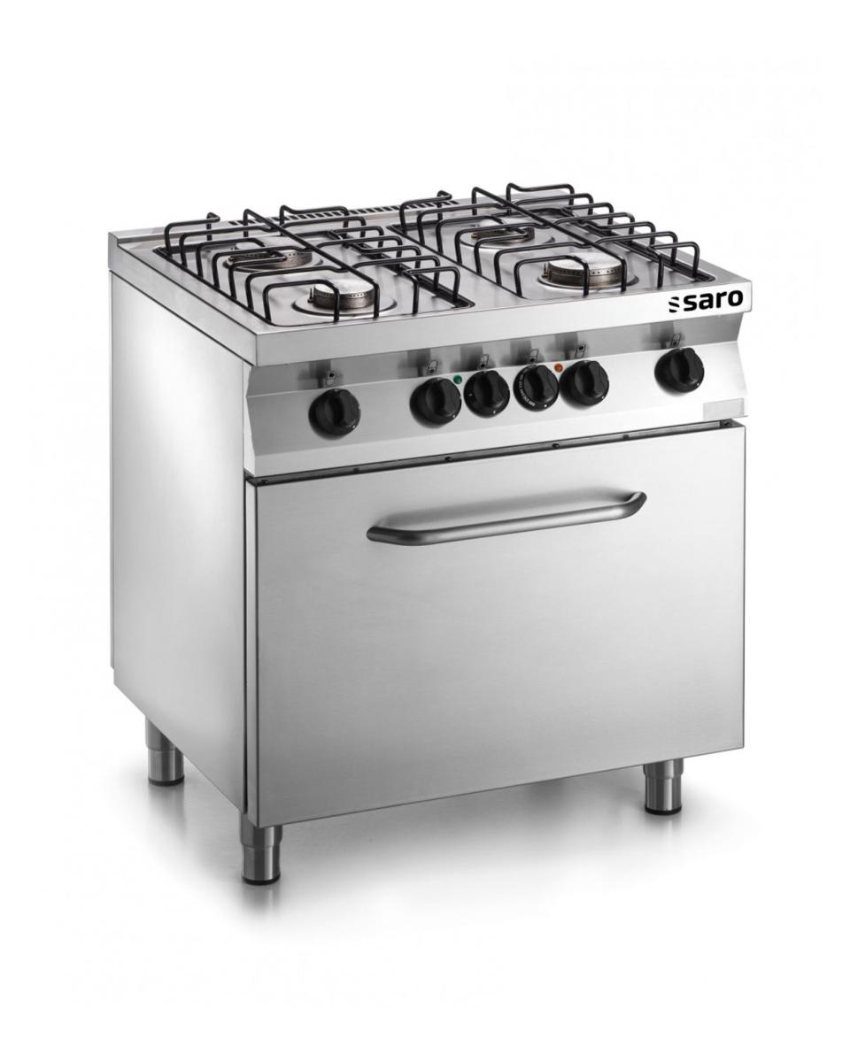 Gasfornuis - Elektrische oven - 6 Pits - Saro - 423-1625