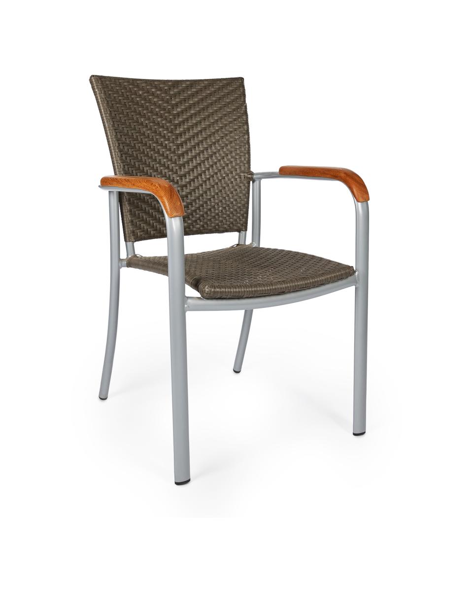 Terrasstoel - Baja - Taupe - Flat weaving - Promoline