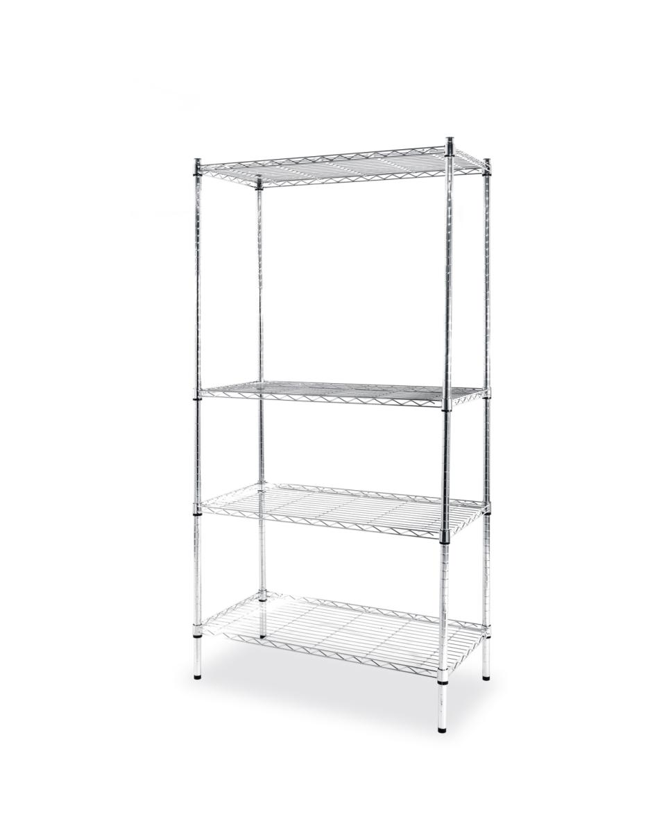 Stelling - Opbergrek - Chroom - 91 x45x180 Cm - Promoline