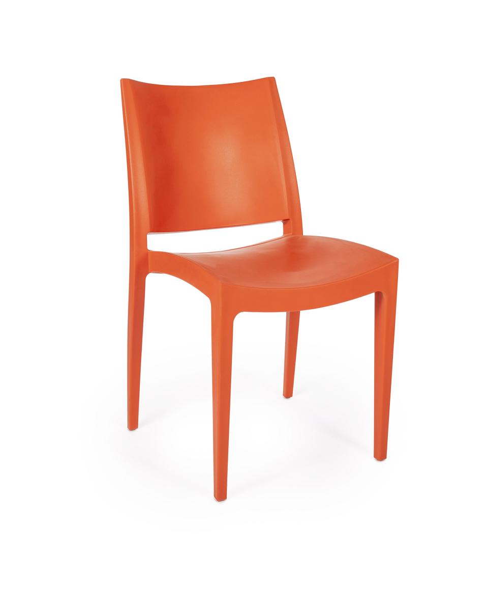 Terrasstoel - Lotus - Cognac - Kunststof - Promoline