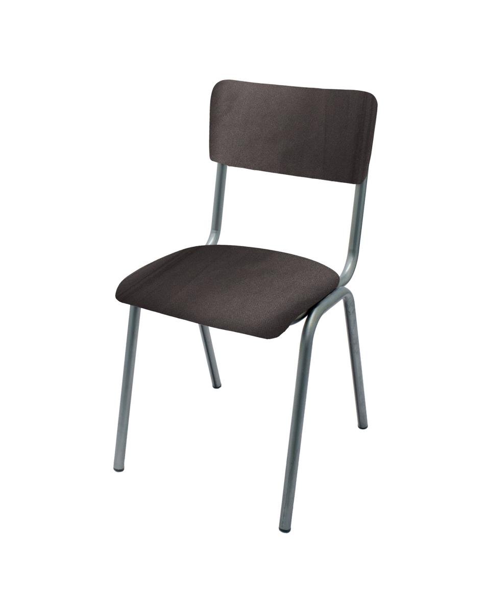Horeca stoel - Old School - Vintage Metal - Velvet Antraciet - Promoline