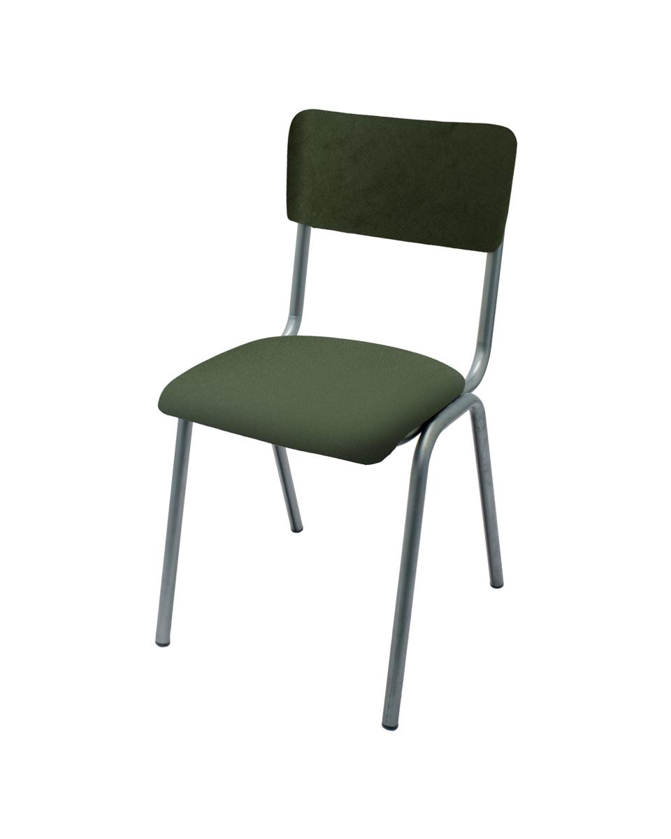 Horeca stoel - Old School - Vintage Metal - Velvet Donker Groen - Promoline