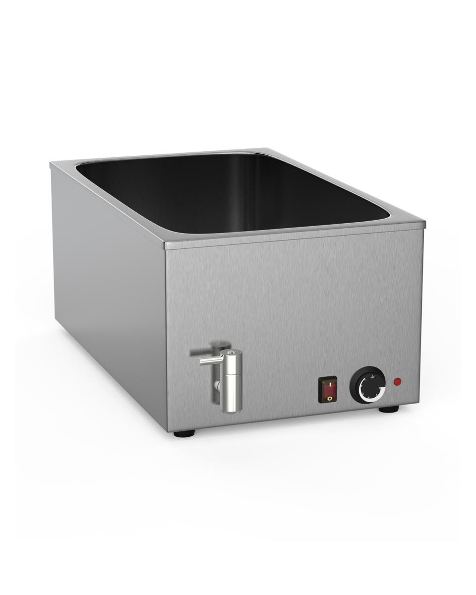 Bain marie - 1/1 GN - RVS - Aftapkraan - 0°C-90°C - Promoline