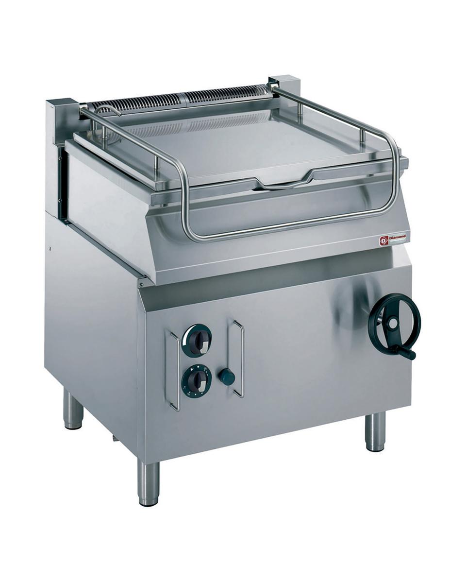 Kantelbare kookketel - Gas - 60 Liter - Diamond - G17/BRI8-N