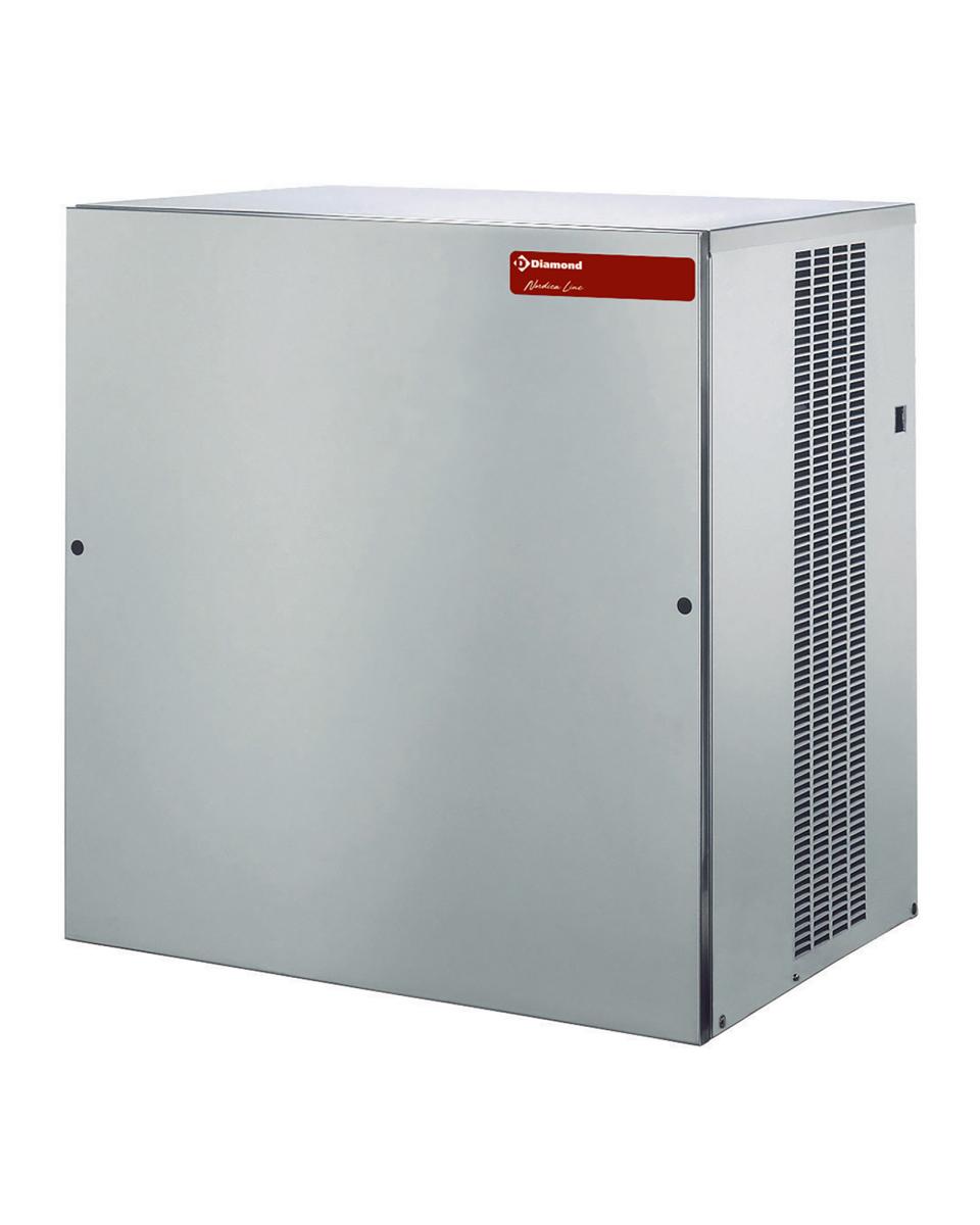 Ijsblokjesmachine - 200 KG / 24u - Plat ijs - Luchtgekoeld - Zonder bunker - Diamond - ICEV500A