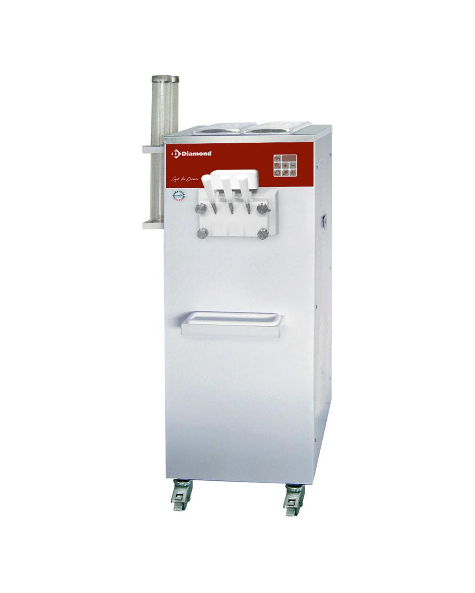 Softijsmachine - 2 Smaken - 22.5 KG/u - 400V - Luchtcondensor - Diamond - DST/2-27AG