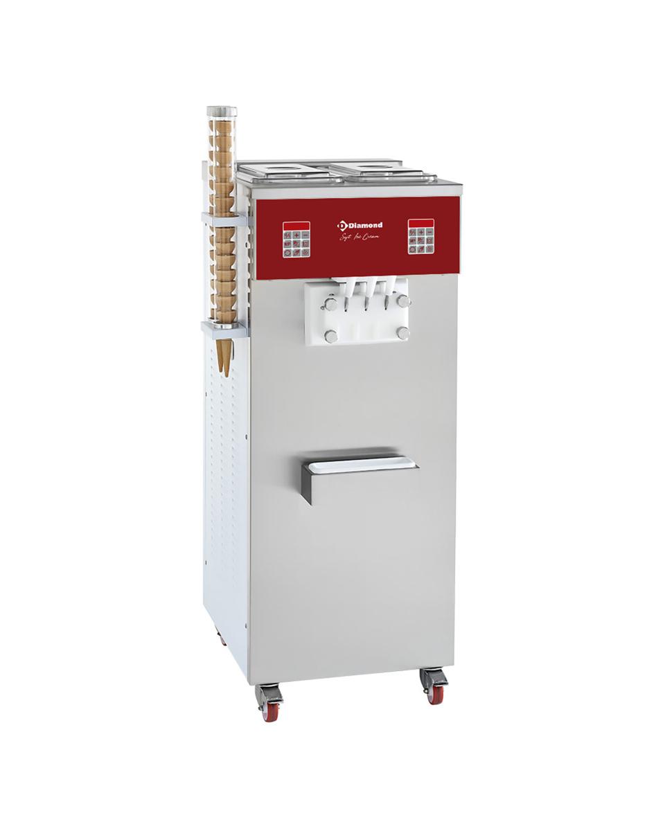 Softijsmachine - 2 Smaken - 30 KG/u - 400V - Luchtcondensor - Diamond - DST/2-36APN