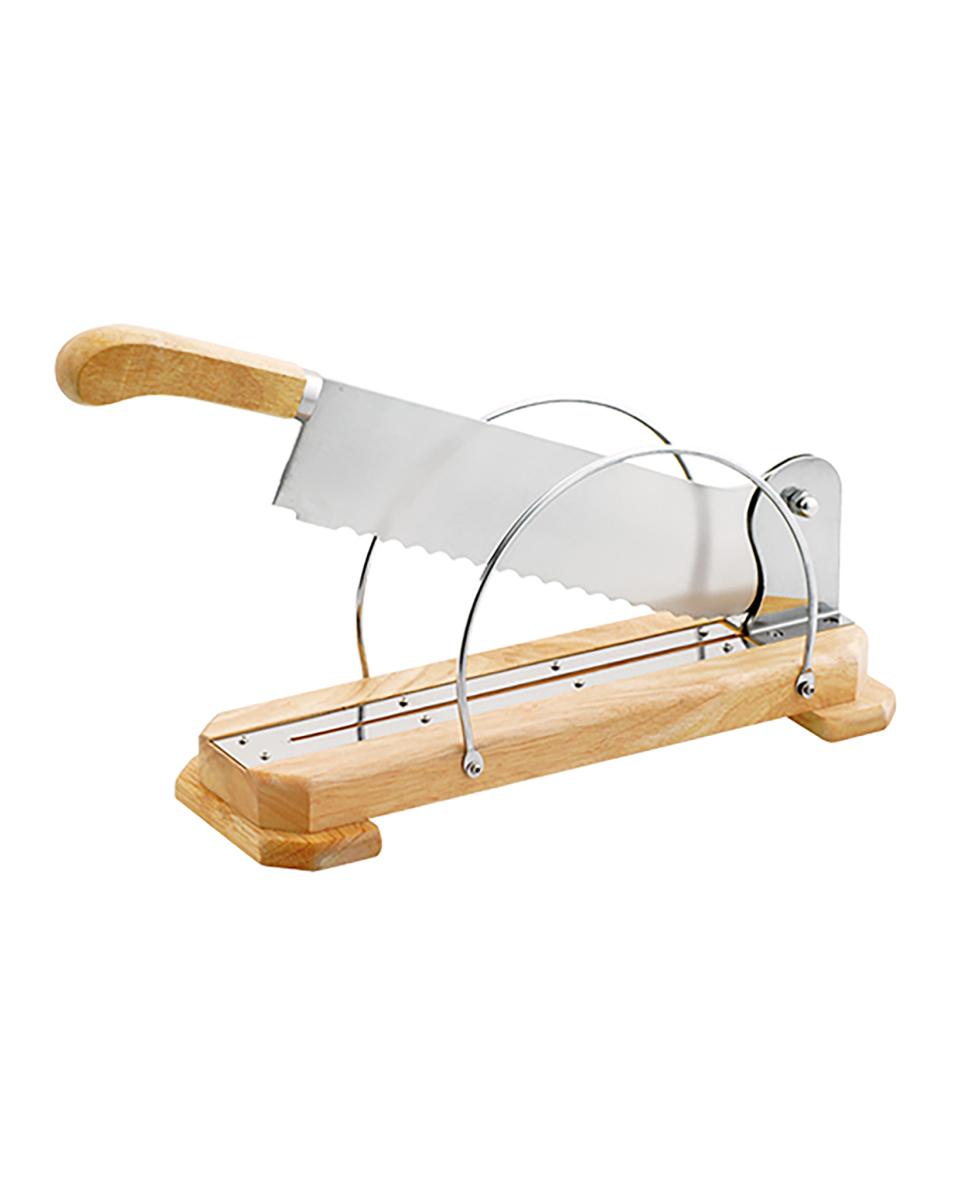 Stokbrood Snijder - H 15 x 11 x 40 CM - 2.2 KG - RVS - Louis Tellier - 208120