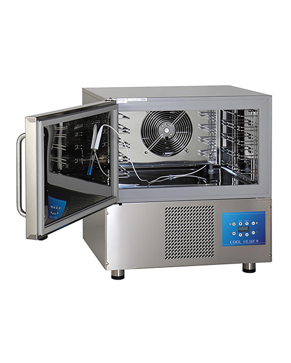 Snelkoeler/Vriezer - H 83 x 76 x 71 CM - 105 KG - 220-240 V - 449 W - Geventileerd - R452A - RVS - +90°>+3°C / +90°>-18°C - Cool Head - 712510