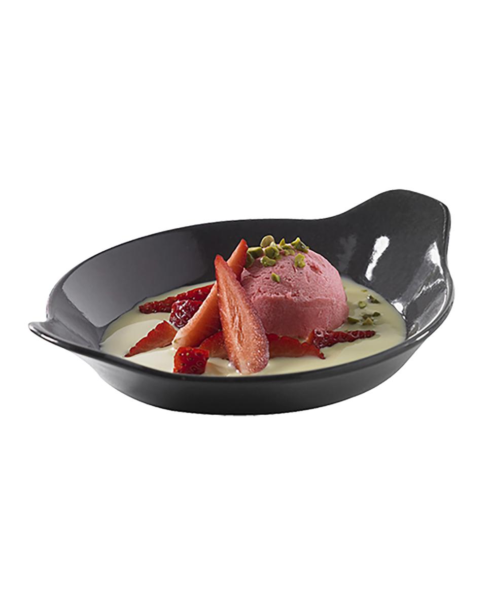 Eierschaal - 0.39 KG - Ø18 CM - Porselein - Zwart - Revol - 735828