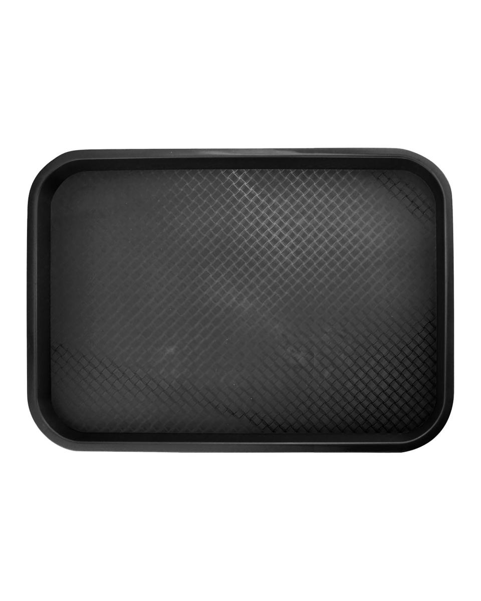 Dienblad - Fast food - 26.5 x 35 CM - Zwart - Promoline
