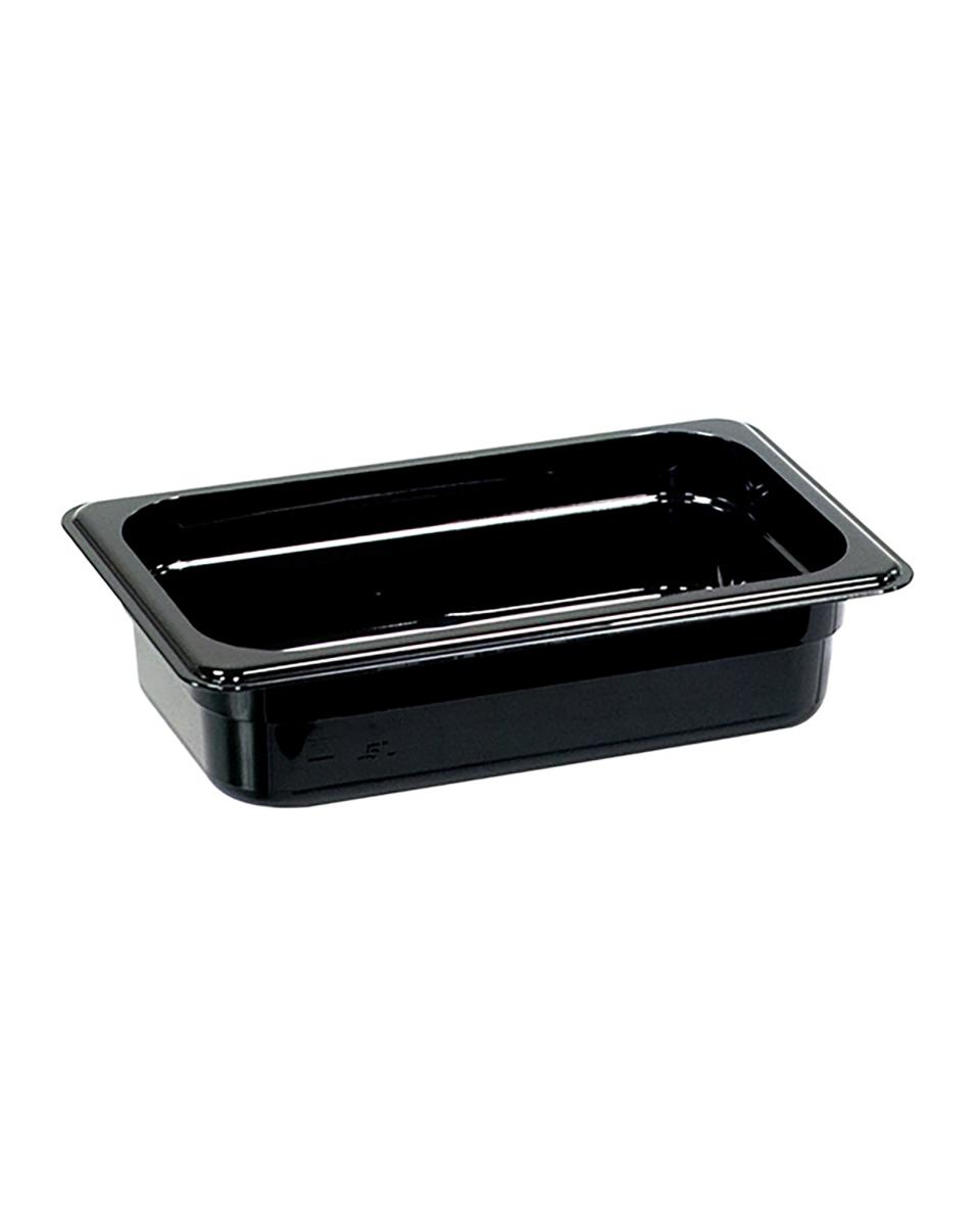 Gastronormbak - Polycarbonaat - Zwart - 1/4 GN - 65 mm - Promoline