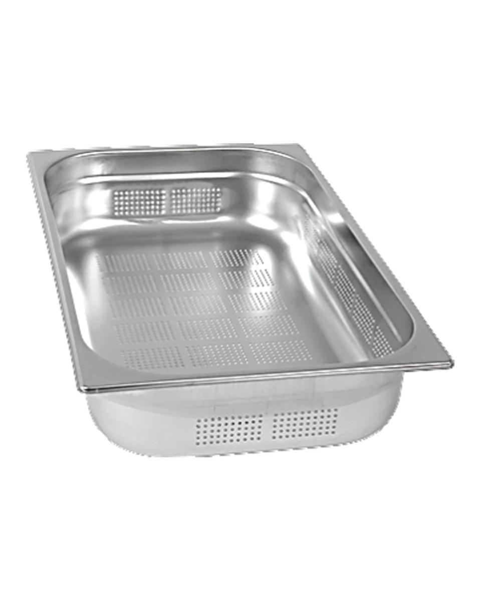 Gastronormbak - RVS - 1/1 GN - 200 mm - Geperforeerd - Promoline