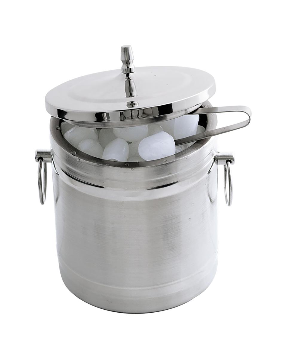 Ijsblokjes emmer - Met tang - 2 Liter - Ø15 CM - Promoline