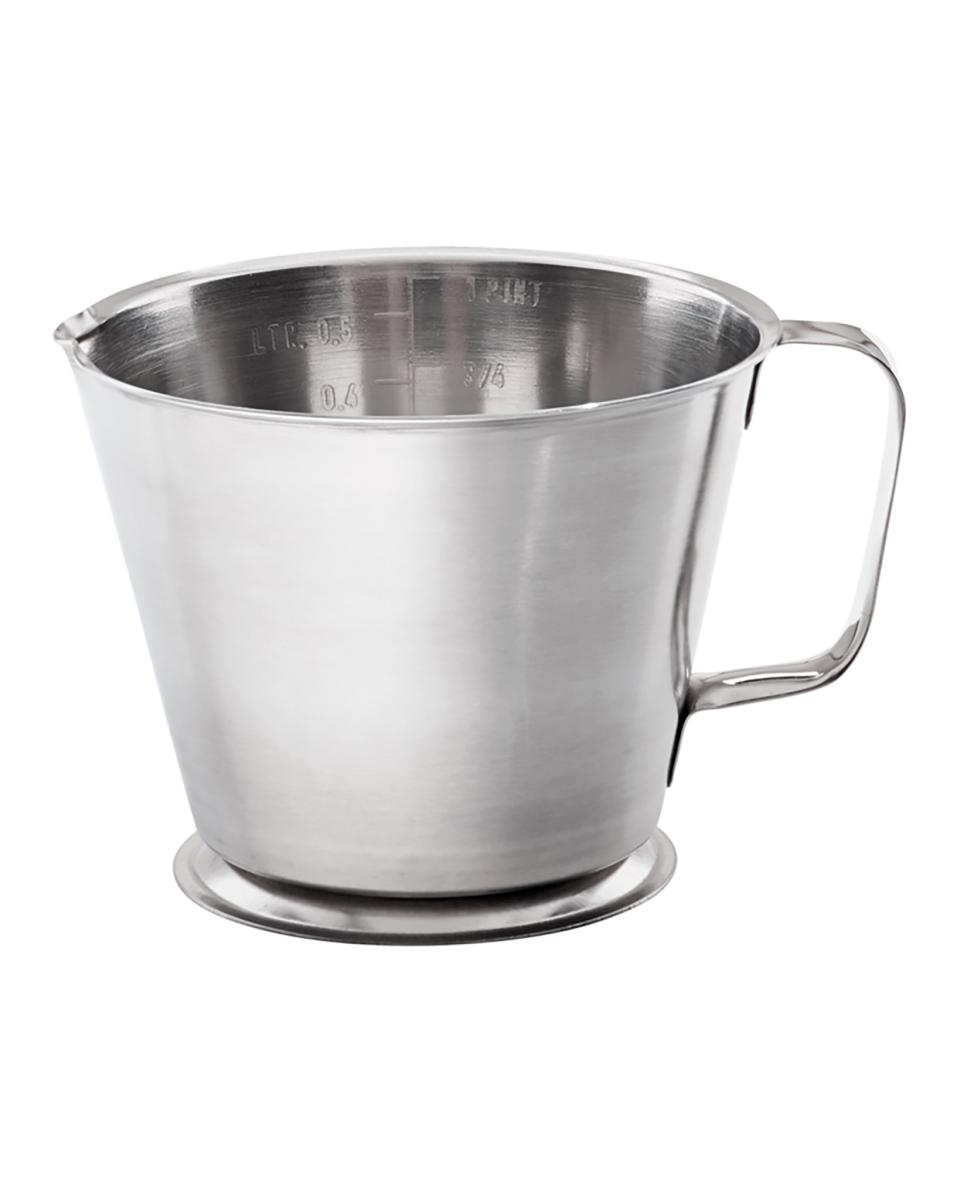 Maatbeker - 0.5 Liter - RVS - Promoline