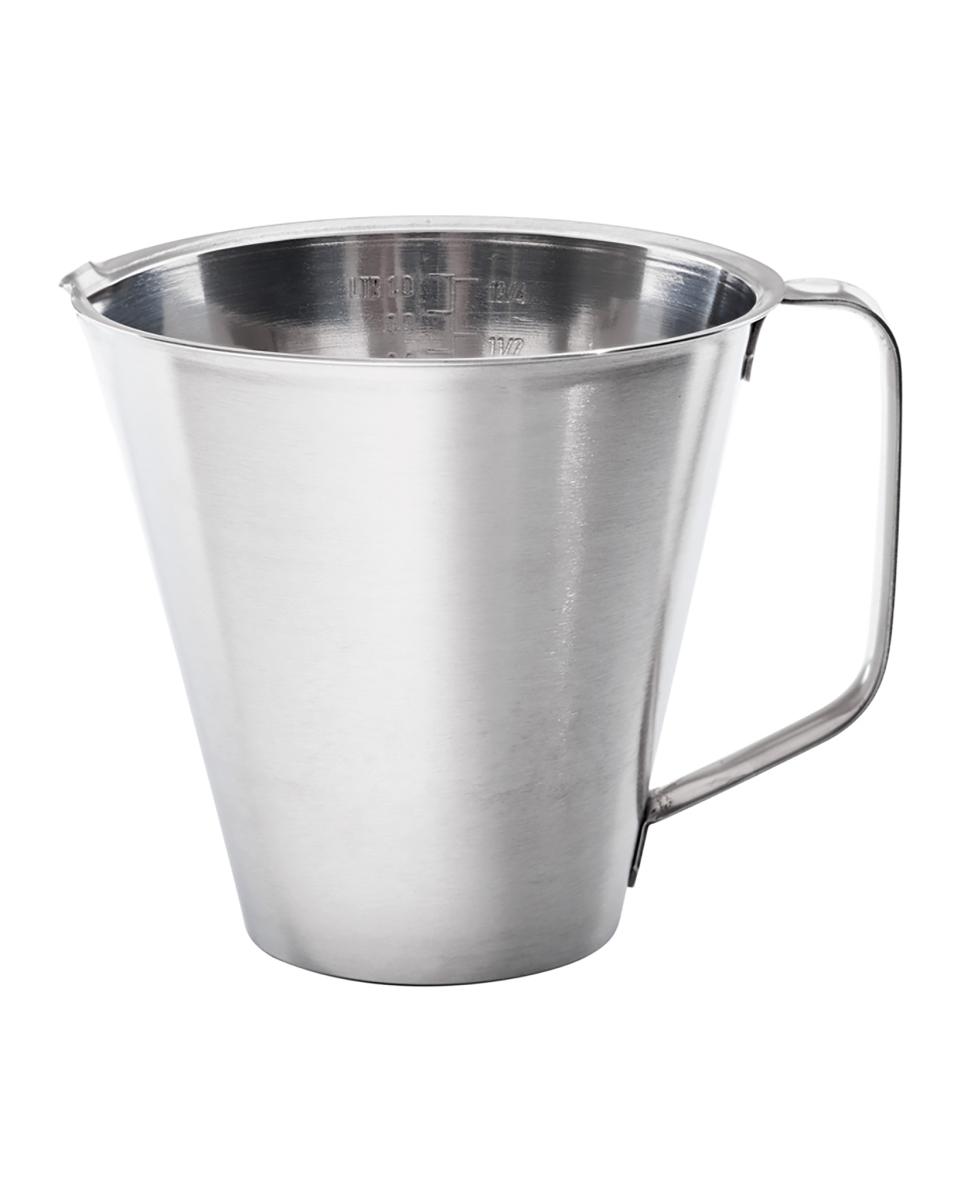 Maatbeker - 1 Liter - RVS - Promoline