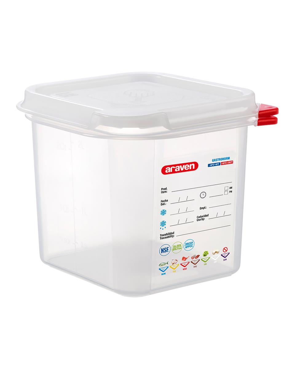 Voedseldoos - 1/6 GN - 150 mm diep - Polypropyleen - Promoline