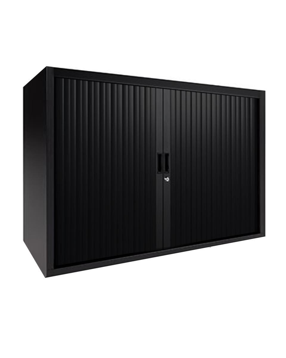 Roldeurkast - Zwart - H 72.5 x 120 x 43 CM - Proflight