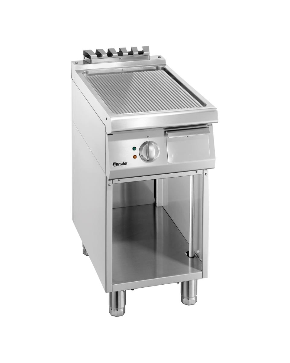 Grillplaat - Elektrisch - 1 Zone - Geribbeld - Bartscher - 286507