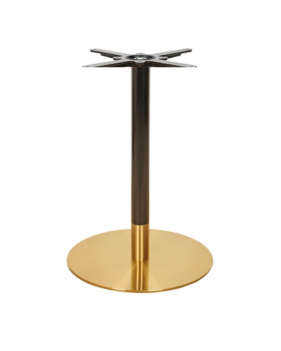Onderstel - Goud / Zwart - 40 Cm Rond - Plat Glad - Promoline