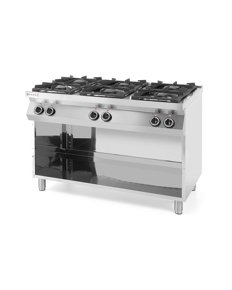 Gasfornuis met Ombouw - Kitchen Line - Hendi - 226094