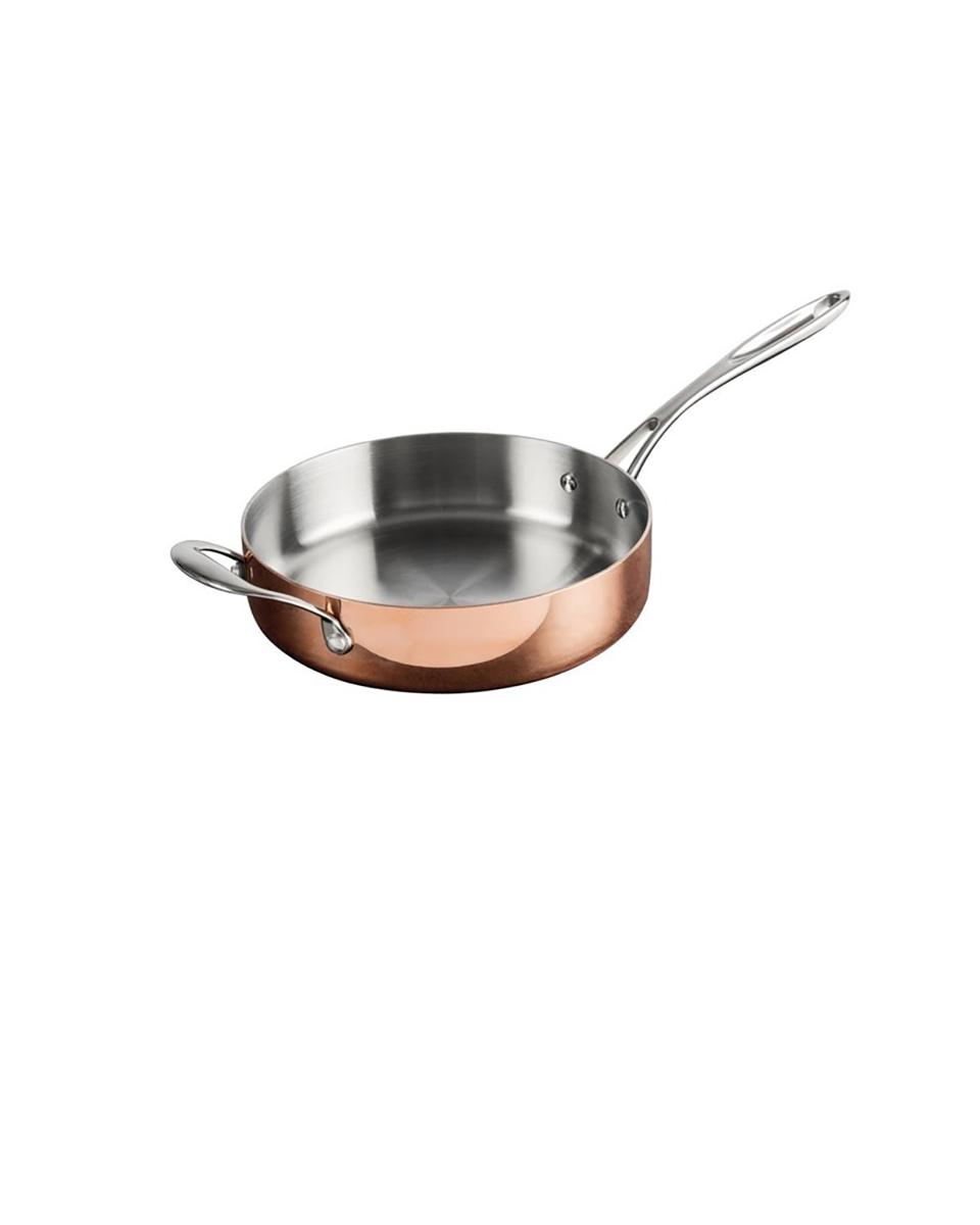 Sauteuse - 2.5 Liter - Ø 24 x H 6 CM - Aluminium/RVS/Koper - Vogue - CM676