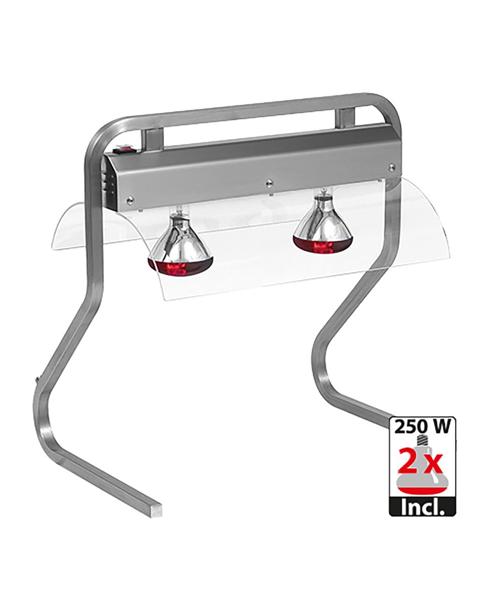 Warmhoudbrug - H 71.3 x 70 x 49.4 CM - 24 KG - 220 - 240 V - 500 W - RVS - 710220