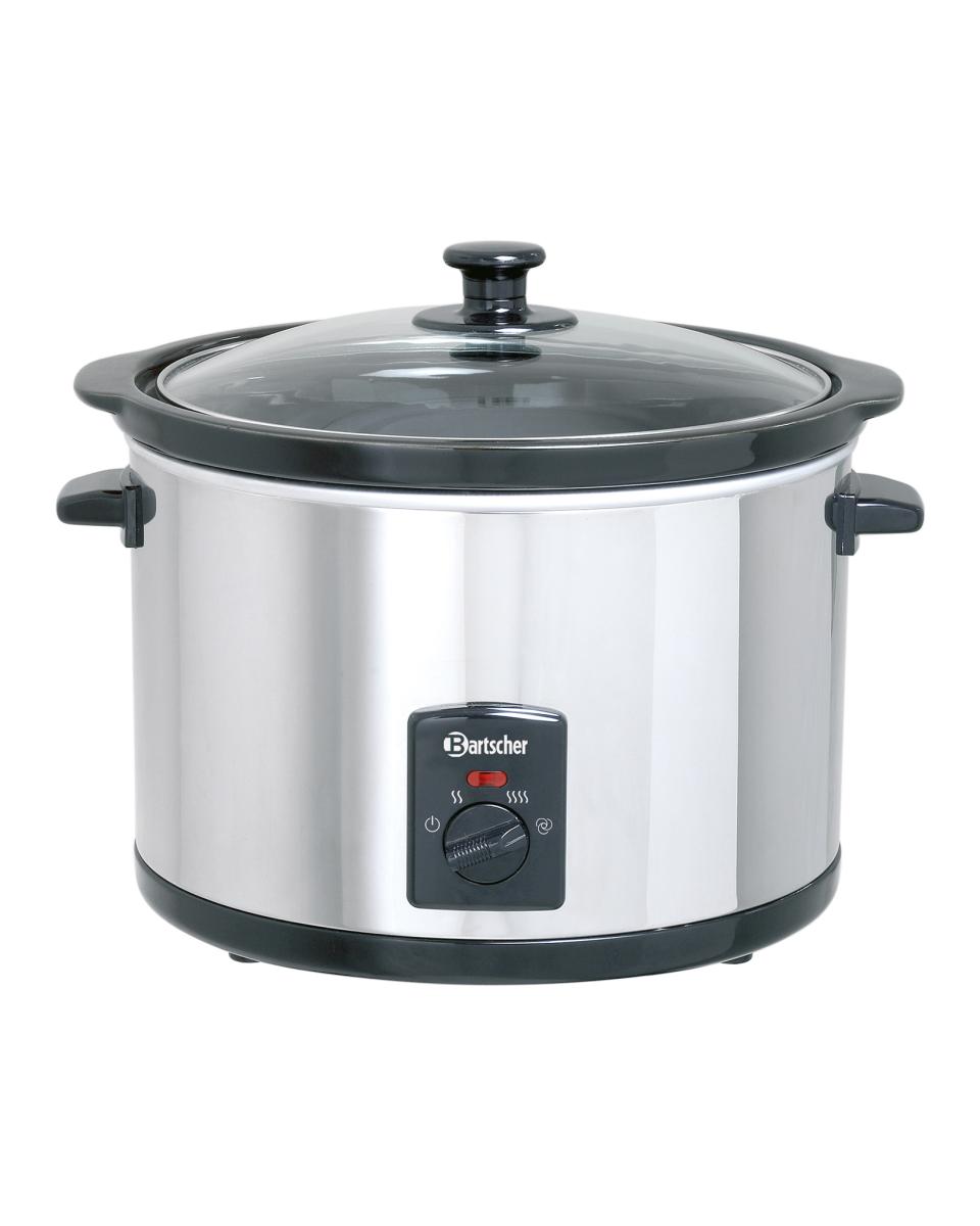Slowcooker - 5.5 Liter - Aluminium - Bartscher - A100155