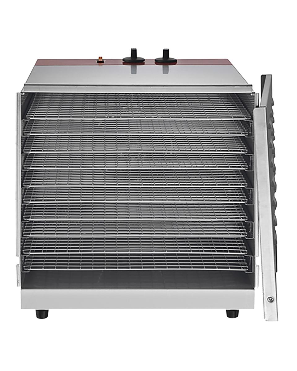 Voedsel Droogoven - H 43.3 x 43.5 x 51.1 CM - 13.8 KG - 220 - 240 V - 1000 W - RVS - +30°C / +75°C - Caterchef